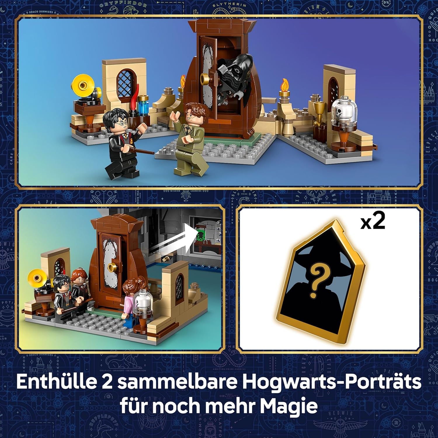 LEGO Harry Potter Schloss Hogwart: Krankenflügel - zestaw do samodzielnego montażu z 7 minifigurkami - Modellbau mit Hermine und Ron Figuran - Kreatives Geschenk für Mädchen, Jungen und Fans ab 9 Jahren - 76463
