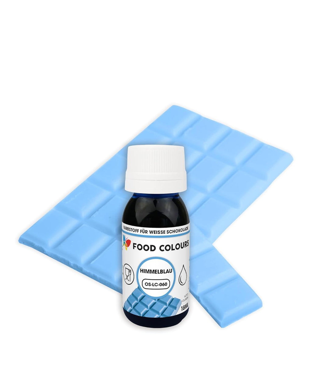 Coloranți alimentari OS-LC VERDE ÎNCHIS 18 ml Colorant alimentar pentru ciocolată albă, praline, creme, produse de patiserie grase, decorațiuni pentru torturi și tarte