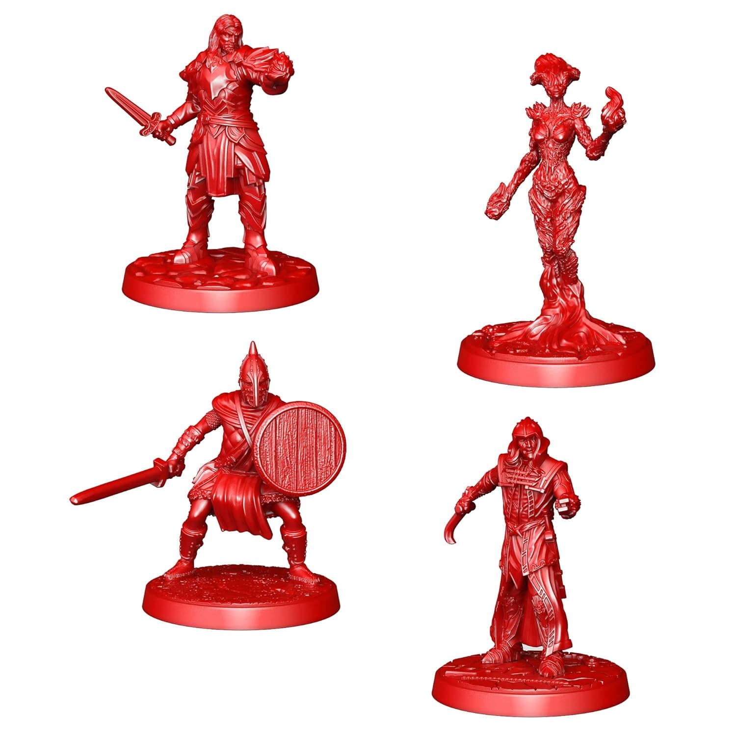 Modiphius The Elder Scrolls: Skyrim – Przygodowa Gra Planszowa – Zestaw Ulepszeń Miniatur | Gra planszowa | Wiek 14+ | 1-4 graczy | Czas gry 60-120 minut, Szary, Czerwony