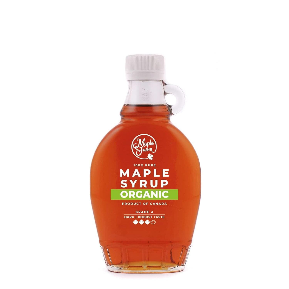 Maplefarm - Czysty kanadyjski organiczny ciemny syrop klonowy, klasa A, ciemny, mocny smak - 250ml Naty Shop Słodziki 250ml
