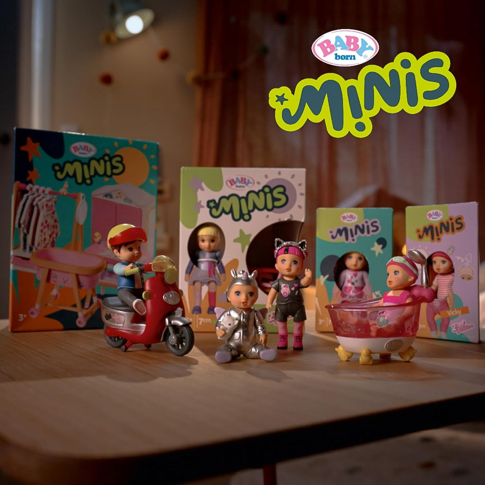 Set de joacă BABY born Minis cu păpușă Minis Amy și Rață, 906101 Zapf Creation