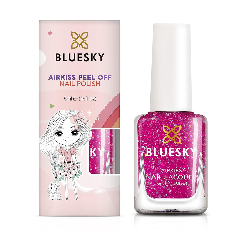 BLUESKY Kids Nail Polish - Zdzieralny lakier do paznokci na bazie wody, bez rozpuszczalników, łatwy do usunięcia, 5 ml (Czas dyskoteki)