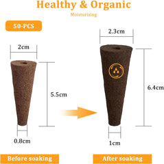 50 gąbek do uprawy hydroponicznej, gąbki do sadzonek hydroponicznych, gąbki do uprawy korzeni, odpowiednie do różnych rodzajów pąków, takich jak pomidor, truskawka, mięta