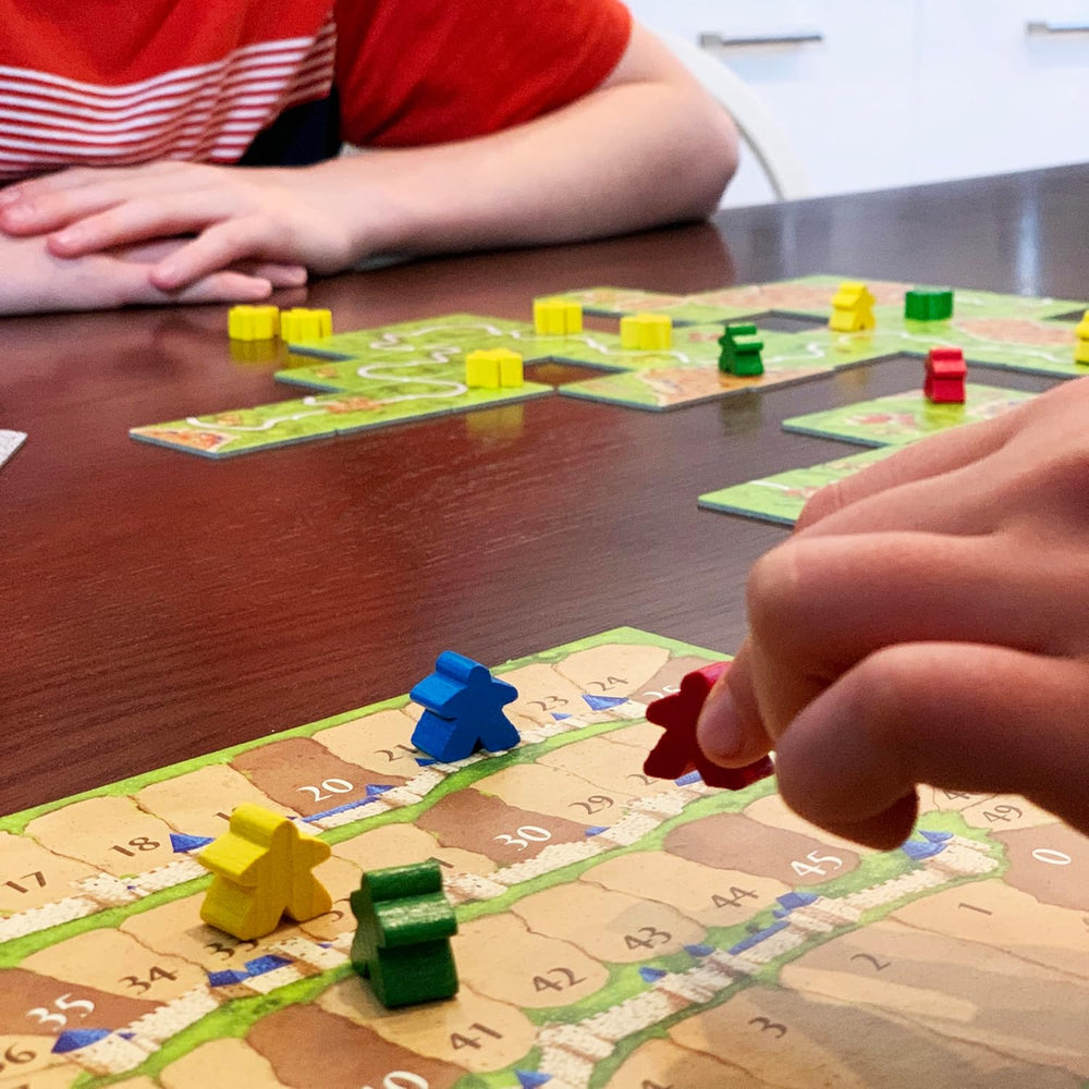 Hans im Glück, UNbox Now, Carcassonne V3.0, gra podstawowa, gra rodzinna, gra roku 2001, 2-5 graczy, wiek 7+, 35 minut gry, niemiecki