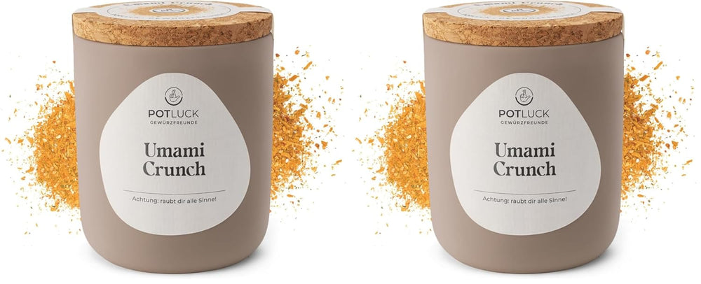 Potluk | Chrupiące Umami | Würzmischung im Keramiktopf | 75 g | Wegańskie, bezglutenowe i z naturalnymi składnikami