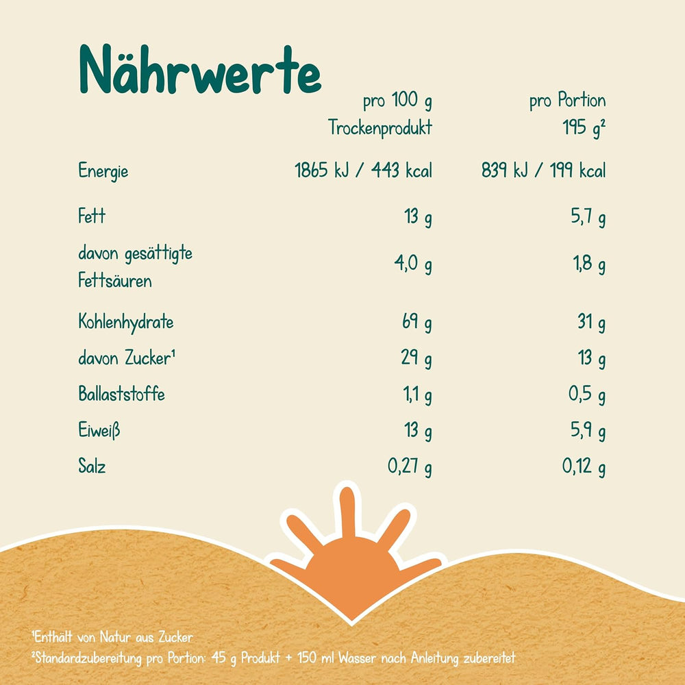 Milupa Stracciatella Owsianka mleczna - Bezglutenowe, bez oleju palmowego płatki dla niemowląt - Bez konserwantów i barwników - Od 8 miesiąca - 4 x 400 g