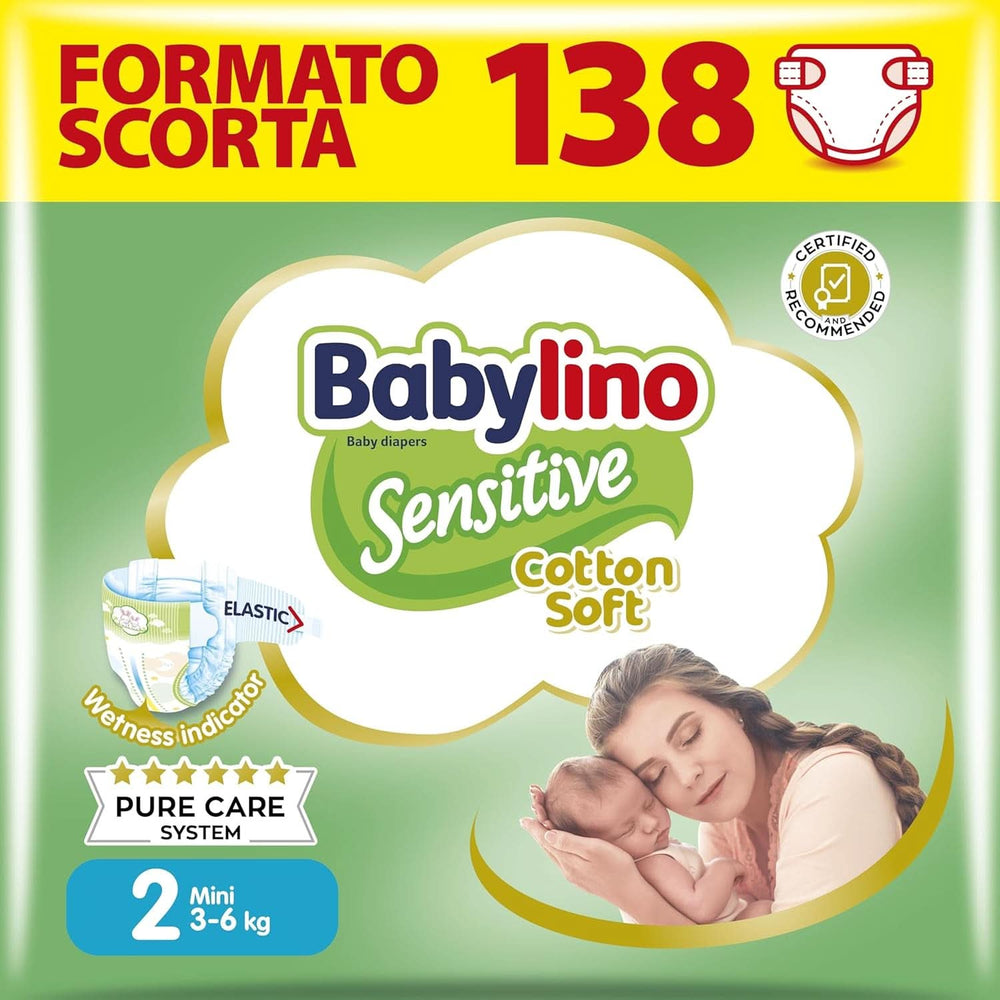 Babylino Sensitive, delikatne pieluszki dla dzieci, różne rozmiary