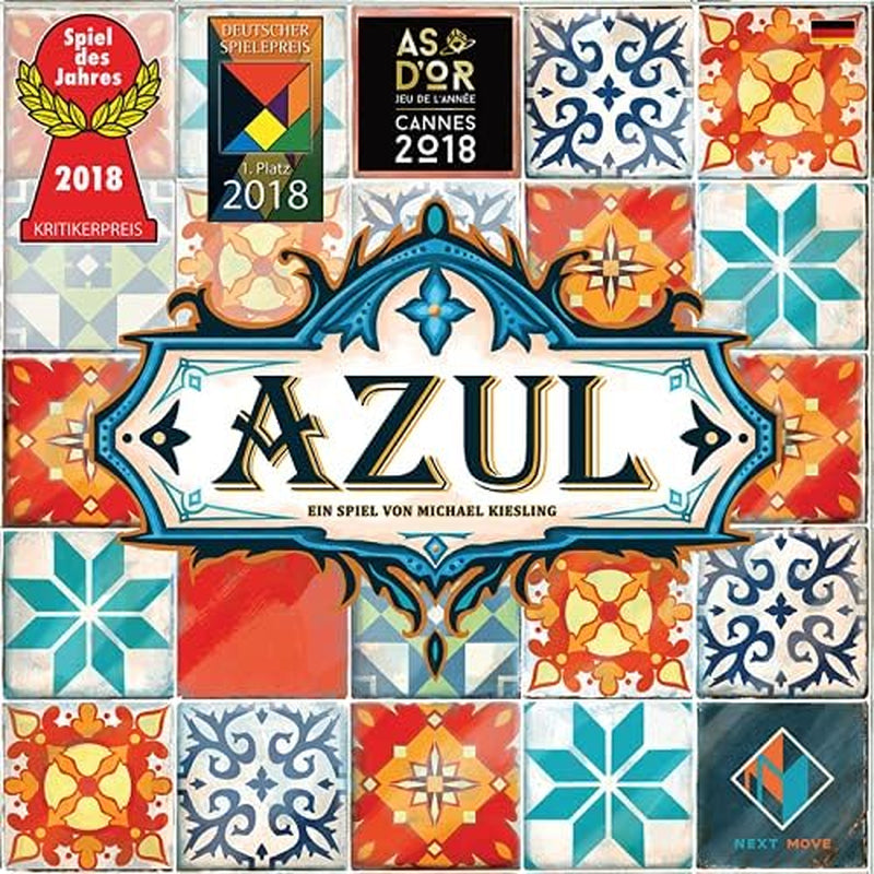 Gry Next Move, UNbox Now, Azul, gra podstawowa, gra rodzinna, gra roku 2018, 2–4 graczy, wiek 8+, 30–45 minut, język niemiecki