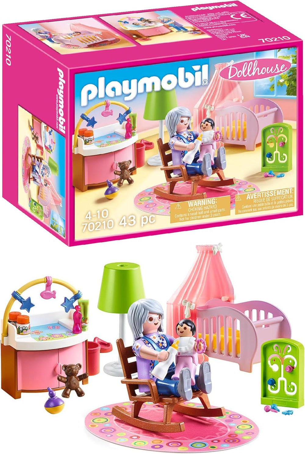 PLAYMOBIL domek dla lalek 70209 Pokój młodzieżowy z figurką dziewczynki i akcesoriami, od 4 lat Domki dla lalek Naty Shop Pokój dziecięcy