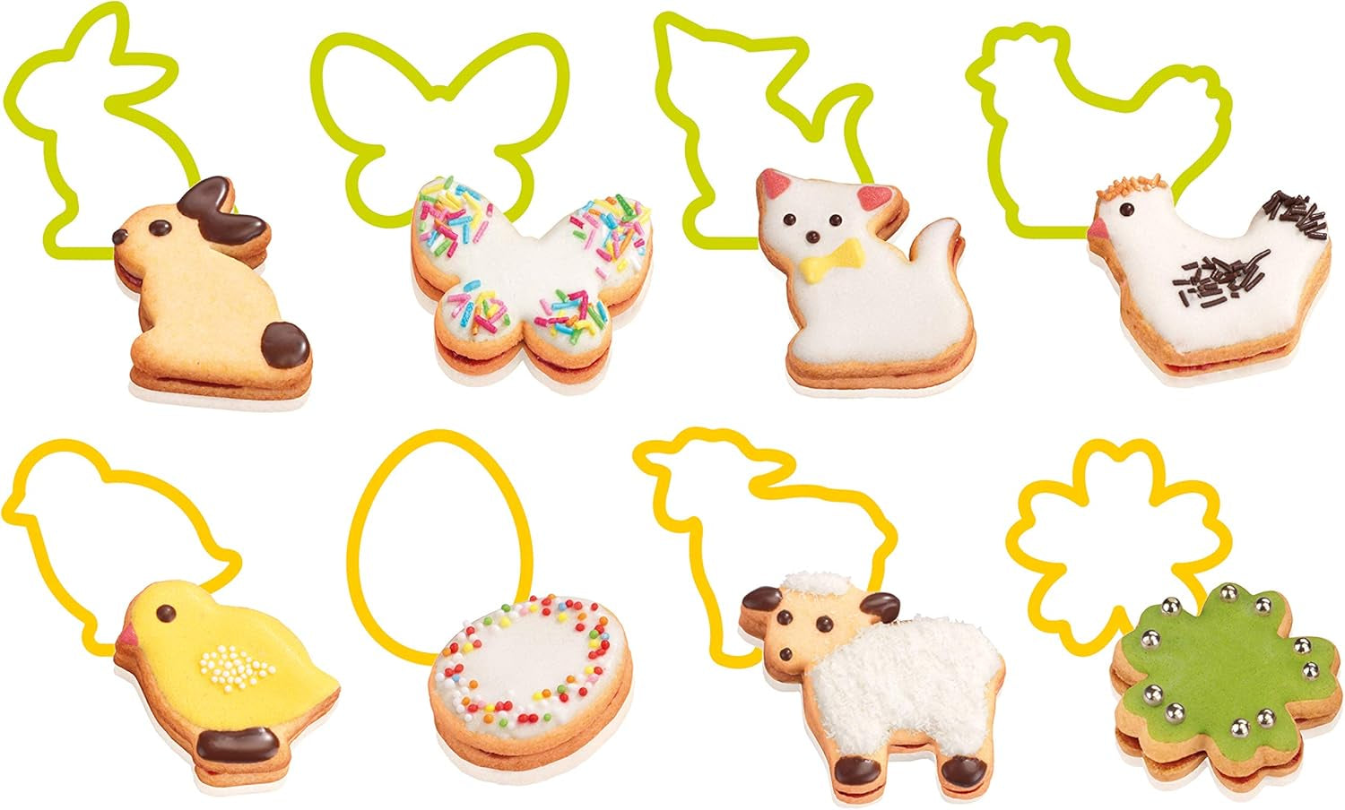 Forme de biscuiți de Paște Tescoma DELÍCIA, 8 buc.