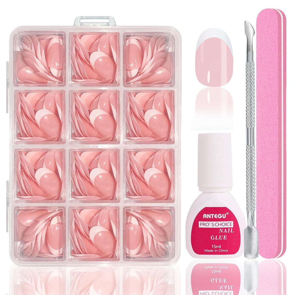 Set unghii false balerină - 240 bucăți unghii false roz liliac delicat, unghii false cu acoperire completă pentru lipire, set vârfuri unghii false pentru manichiură și artă unghii pentru femei și fete (roz lavandă)