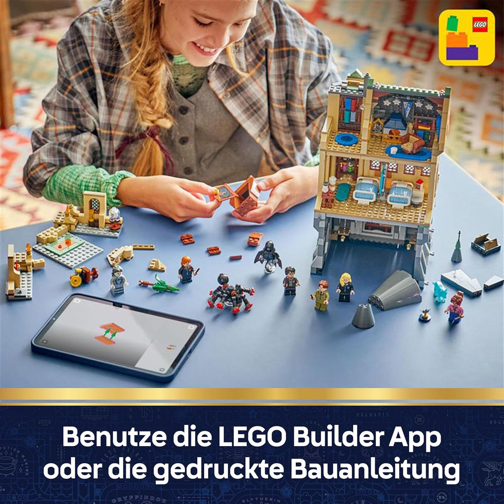 LEGO Harry Potter Schloss Hogwart: Krankenflügel - zestaw do samodzielnego montażu z 7 minifigurkami - Modellbau mit Hermine und Ron Figuran - Kreatives Geschenk für Mädchen, Jungen und Fans ab 9 Jahren - 76463