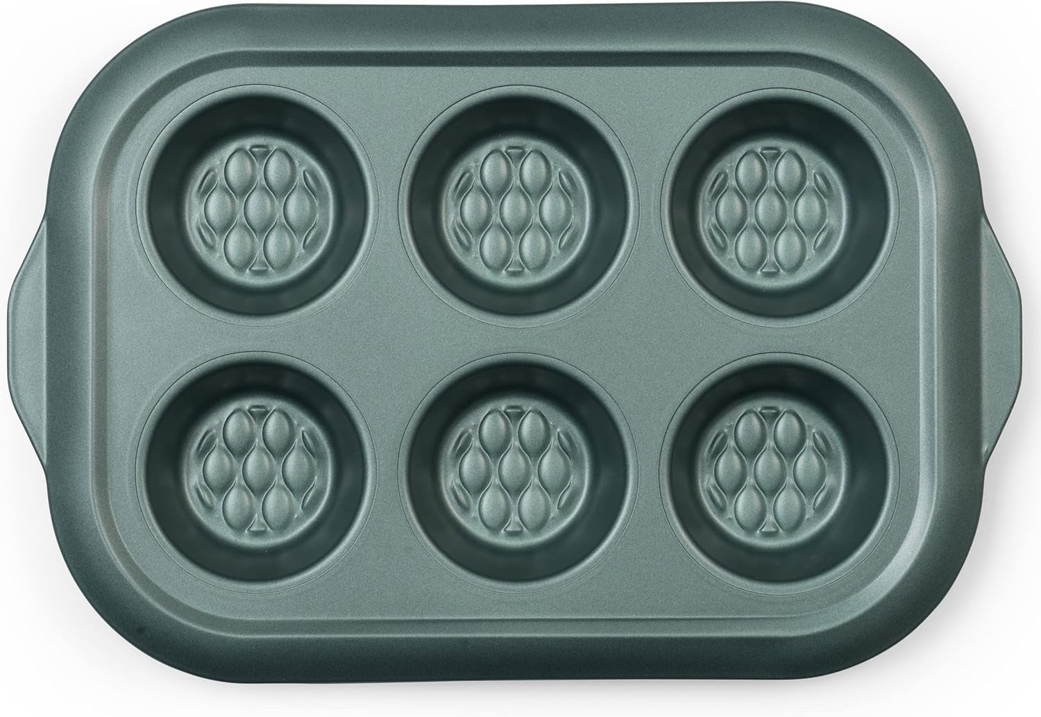 Progress BW09819G2EU7 Shimmer Kollektion, Runde Backform Aus Kohlenstoffstahl Mit Antihaftbeschichtung, Ideal Für Pies, Kuchen, Torten Und Quiches, 28 cm, Grün Formy i blachy do pieczenia Naty Shop 30Cm Muffin