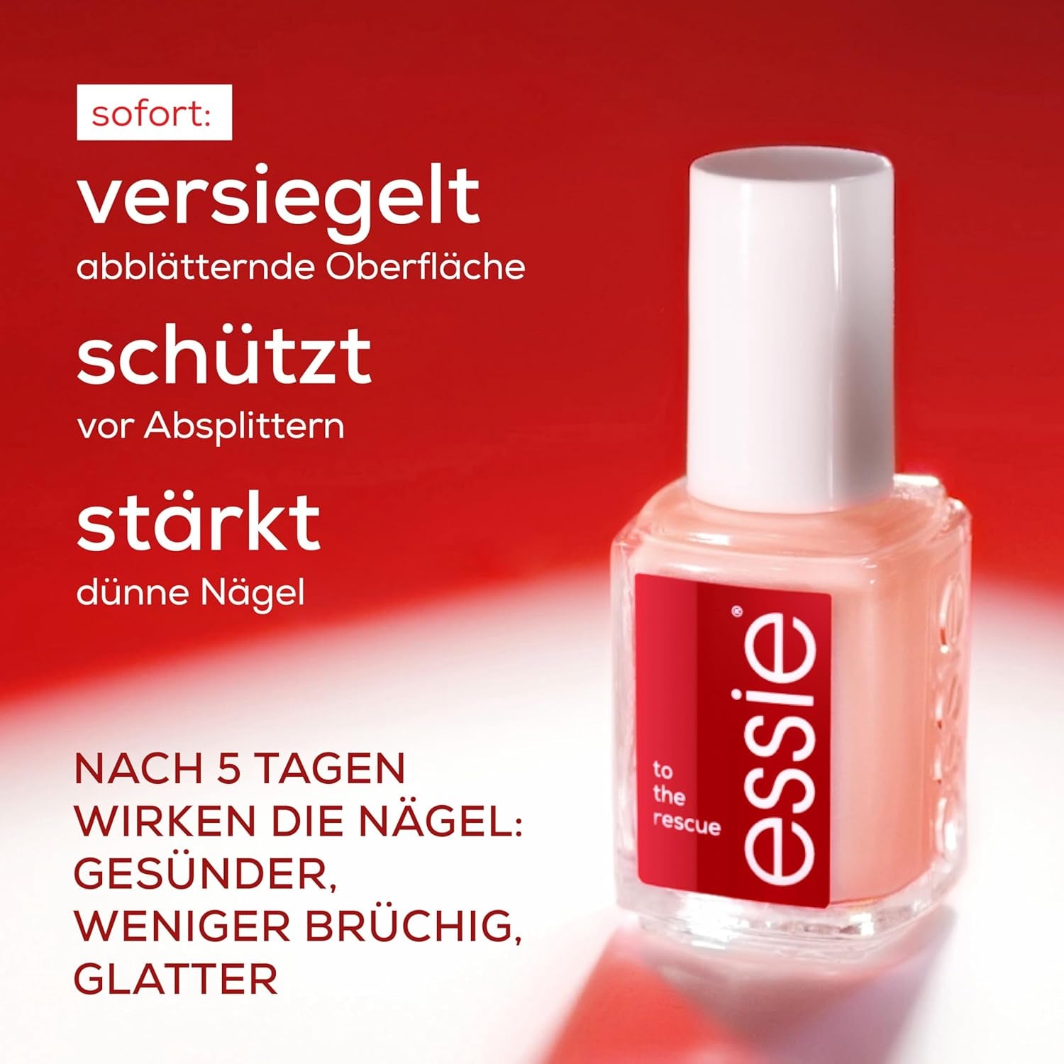 Zestaw Essie Nail Rescue: morelowy olejek do paznokci i skórek + naprawczy lakier do paznokci To the Rescue