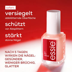 Zestaw Essie Nail Rescue: morelowy olejek do paznokci i skórek + naprawczy lakier do paznokci To the Rescue