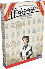 Lookout, Hochsaison: Grand Hotel Roll & Write, Kennerspiel, Würfelspiel, 2-4 Spieler, Ab 12+ Jahren, 45 Minuten, Deutsch