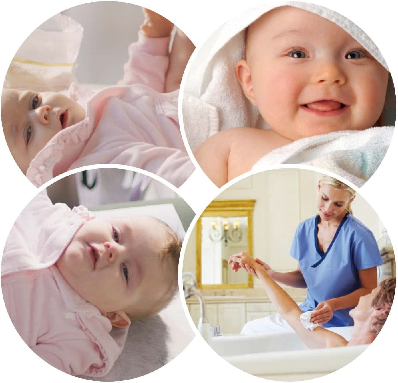 Podpaski higieniczne GOLD BABY, 15 szt., dziecięce, 100% bawełna hydrofilowa, 40 x 80 cm, hipoalergiczne i biodegradowalne, testowane dermatologicznie, wyprodukowane we Włoszech Chusteczki nawilżane dla niemowląt Naty Shop