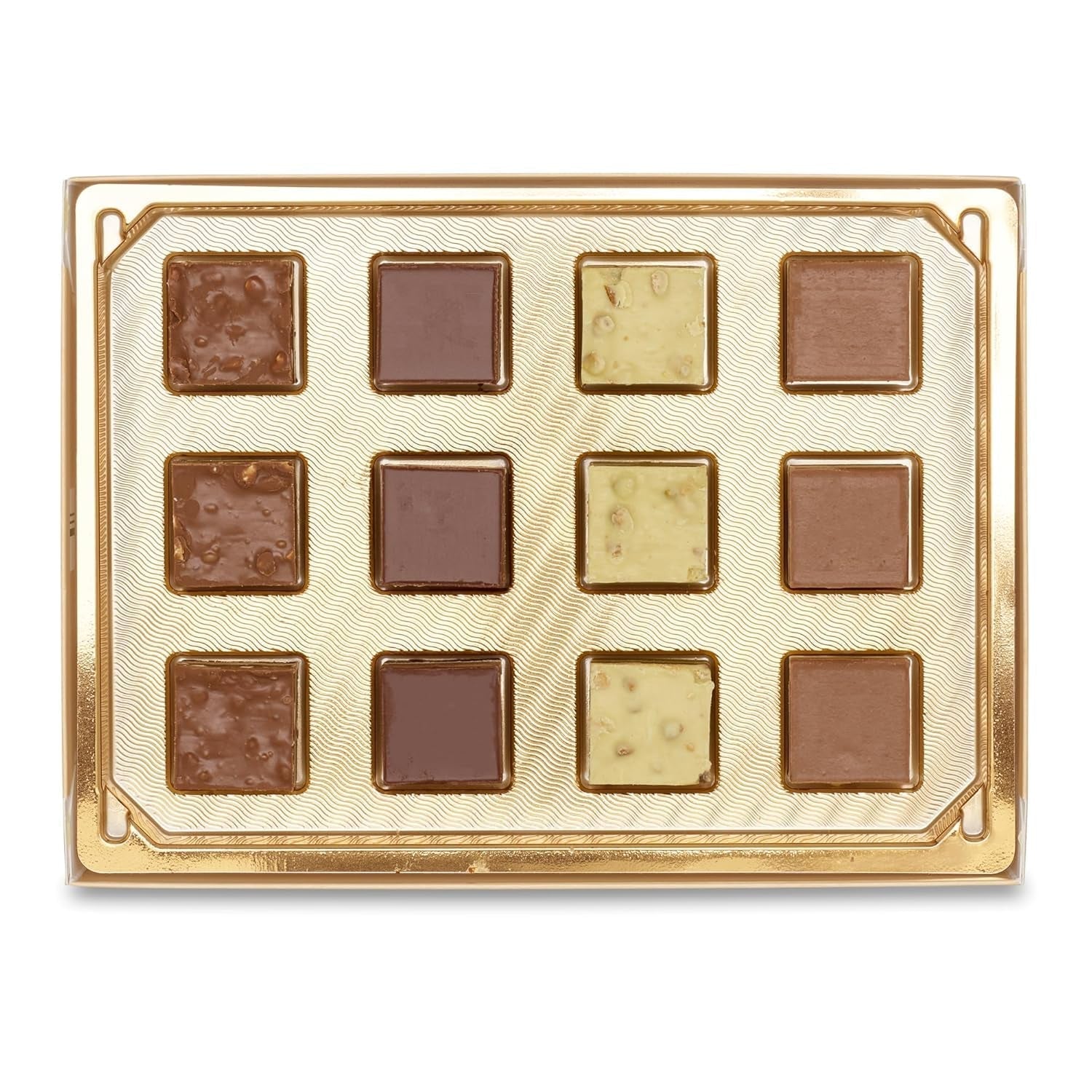 Lindt, Cutie de praline cu 12 specialități de turtă dulce cu migdale, alune și fistic, 125 grame Naty Shop