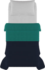 Włoska pościel Estivo łóżko pojedyncze, pościel, Aqua, 170 X 270 Cm Kołdry i kołdry Naty Shop