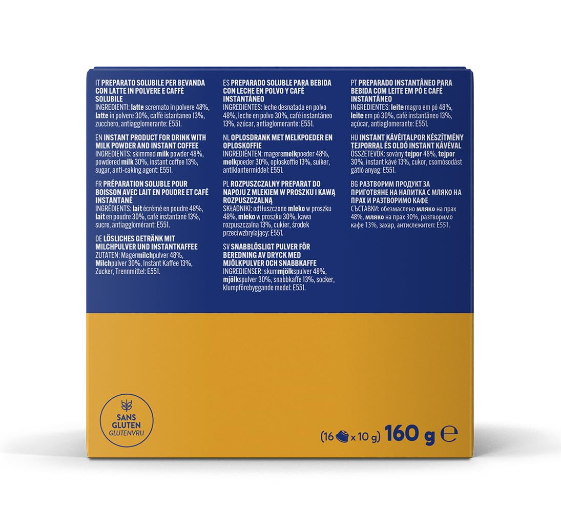 Caffè Borbone Café au Lait - 64 Kapseln - Lösliches Pulvergetränk mit Milchpulver und Instantkaffee - Kompatibel mit Kaffeemaschinen der Marke Nescafè®* Dolce Gusto®*