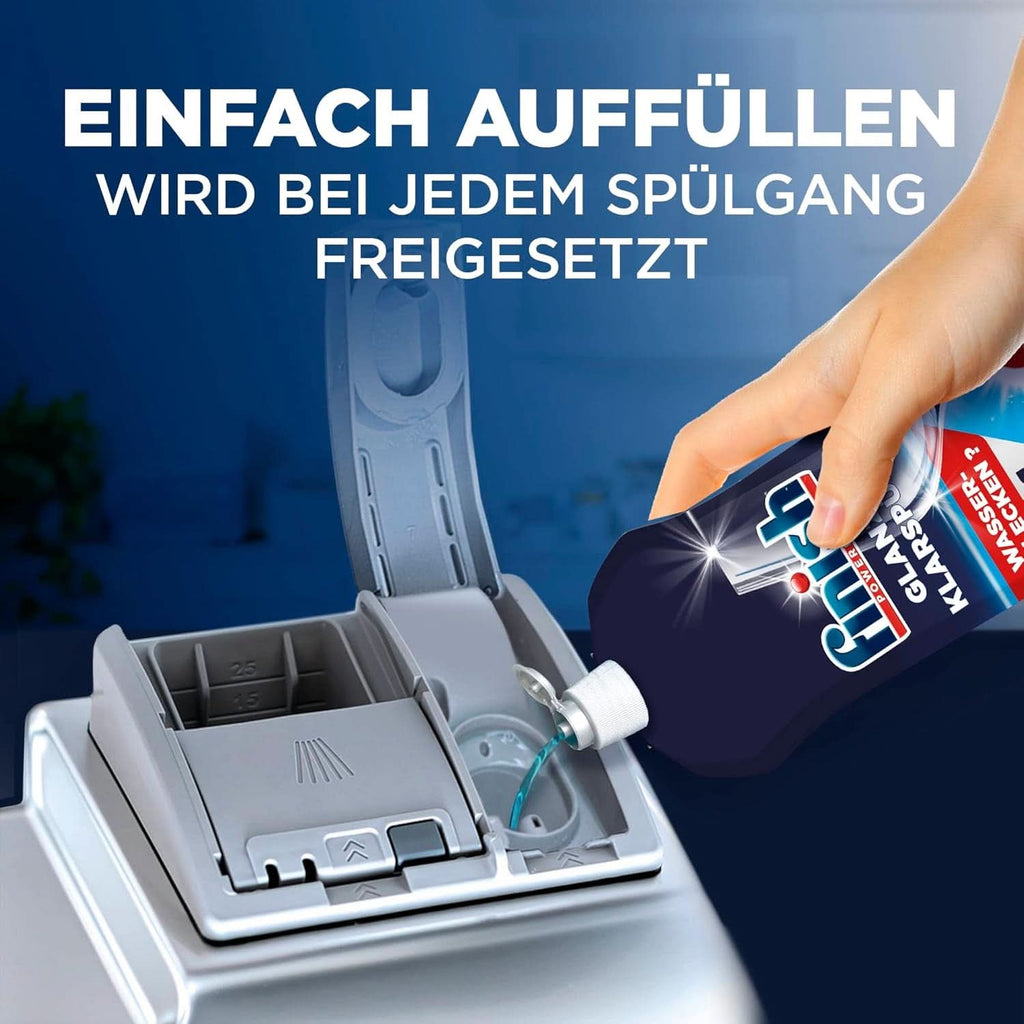 Finish Shine & Rinse Aid - Pentru vase strălucitoare și uscate, fără pete de apă - Megapack de 800 ml (pachet de 3) Naty Shop