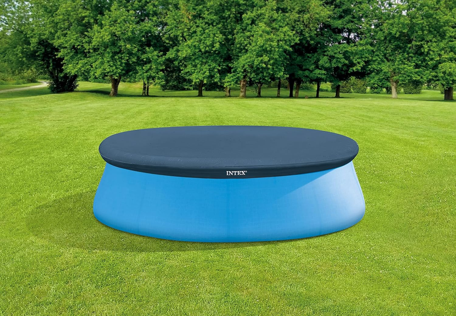 Basen Easy Set - Basen naziemny - Dla dzieci, 183 cm x 183 cm x 51 cm i plandeka Easy Set - Plandeka basenu - Ø 244 cm - Do basenów Easy Set