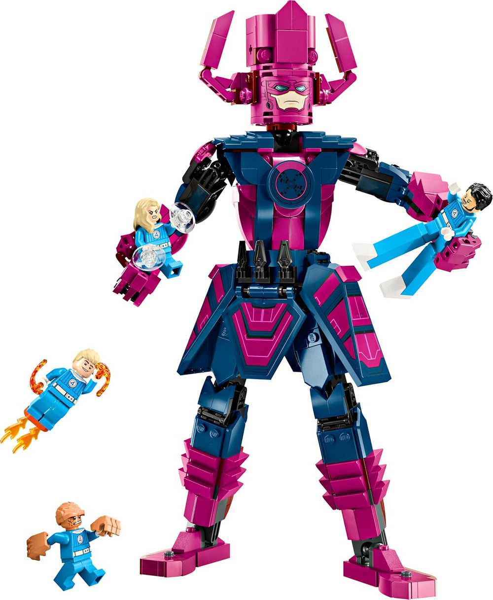 LEGO ǀ Marvel Fantastyczna Czwórka kontra. Galactus Baufigur - Bauset mit Superhelden - Zestaw ze rzeczą, niewidzialną kobietą i ludzką pochodnią - Kreatives Geschenk für Jungen und Mädchen - 76316