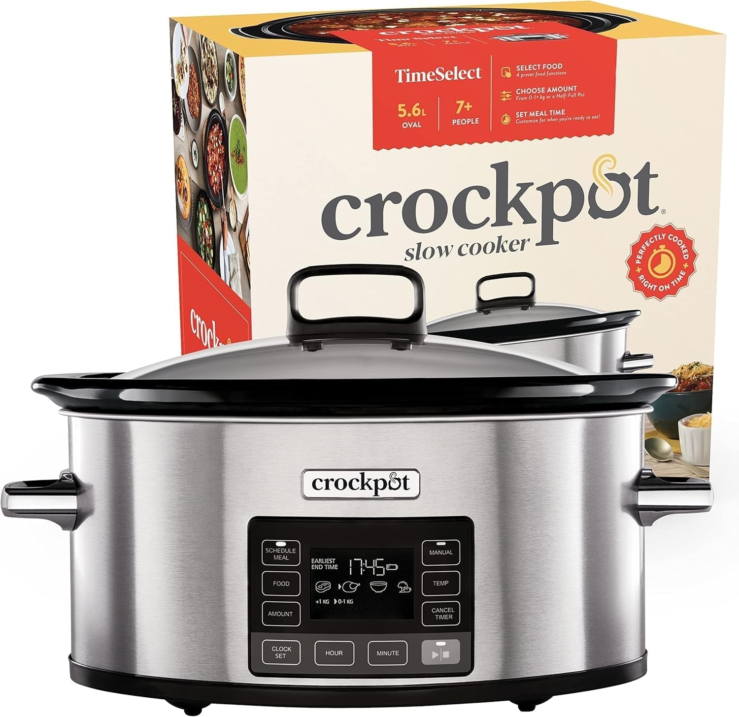 Wolnowar cyfrowy Crock-Pot Timeselect, 5,6 litra (7 osób) Wolnowar Naty Shop 5,6 litra Digital