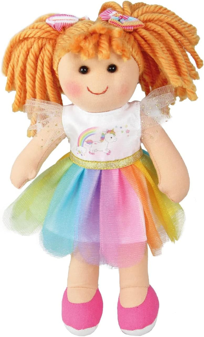 Heless 9850 - Kleid für Puppen im Einhorn Henri Design, Größe 20 - 25 cm