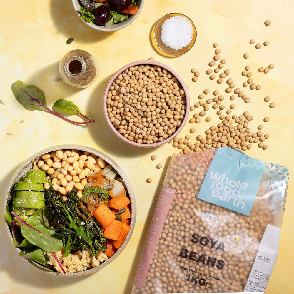 Wholefood Ziemia sojowa - bez GMO - naturalna - wegańska - bez nabiału - bez dodatku cukru 1 kg