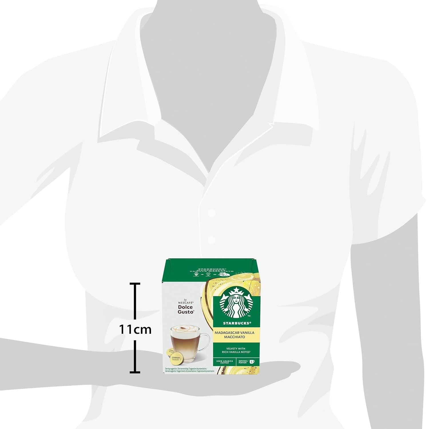 STARBUCKS Vanilla Macchiato by Nescafé Dolce Gusto Kaffeekapseln 6 x 12 (72 Kapseln)