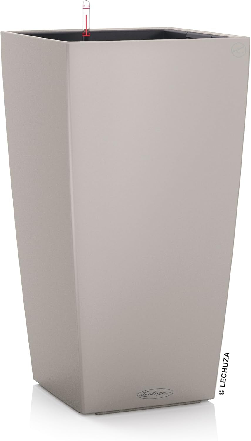 LECHUZA CUBICO Culoare 30 gri ardezie 13138, 29,5x29,5x56,5 cm