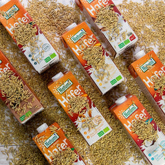 Natumi Bio Haferdrink Glutenfrei, 8 x 1L - Naturland zertifiziert, Laktosefrei, Glutenfrei, Ohne Zuckerzusatz, Bio, Wegańskie, Hergestellt mit deutschem Hafer, Milchfreie milchfreie Alternatywa