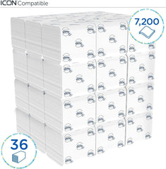 Hârtie igienică Kleenex cu o singură foaie 8408, hârtie igienică cu 2 straturi în pachete vrac, Fabricată din hârtie certificată Fsc, 36 pachete X 200 foi (7.200 foi)