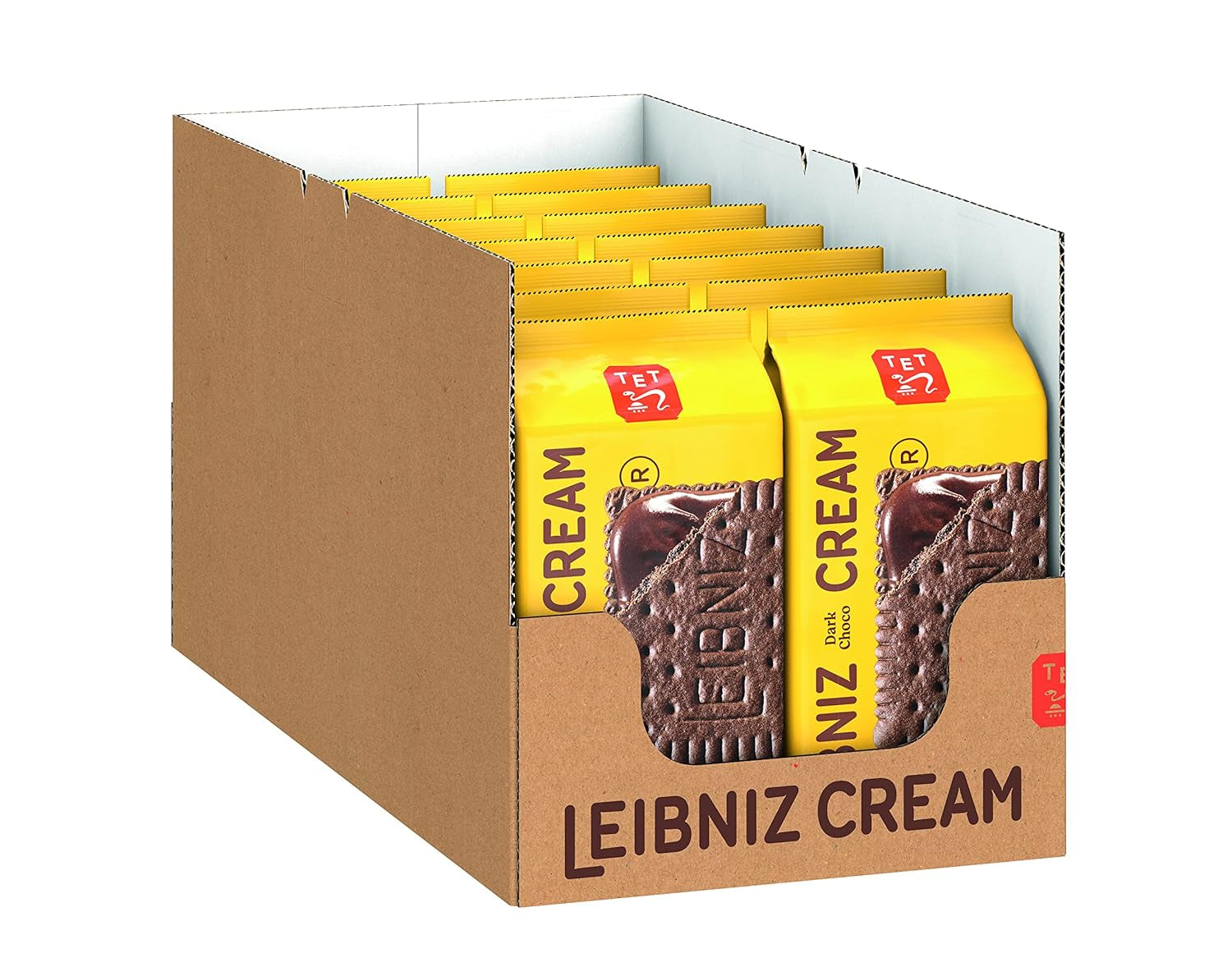 Fursecuri crocante cu cacao și cremă de ciocolată neagră, pachet de 14, pentru depozitare sau vânzare (14 x 190 g)