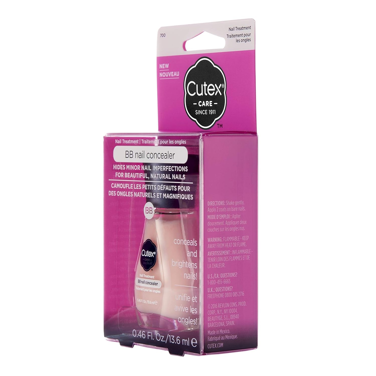 BB Korektor i rozświetlacz do paznokci Olej z nasion czarnej porzeczki i puder jedwabny 13,6ml