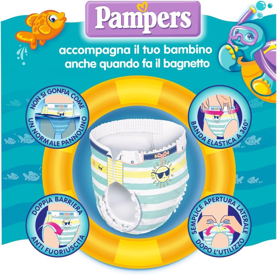 Pampers Il Costumi, 12 sztuk, rozmiar 3 (6-11 kg)