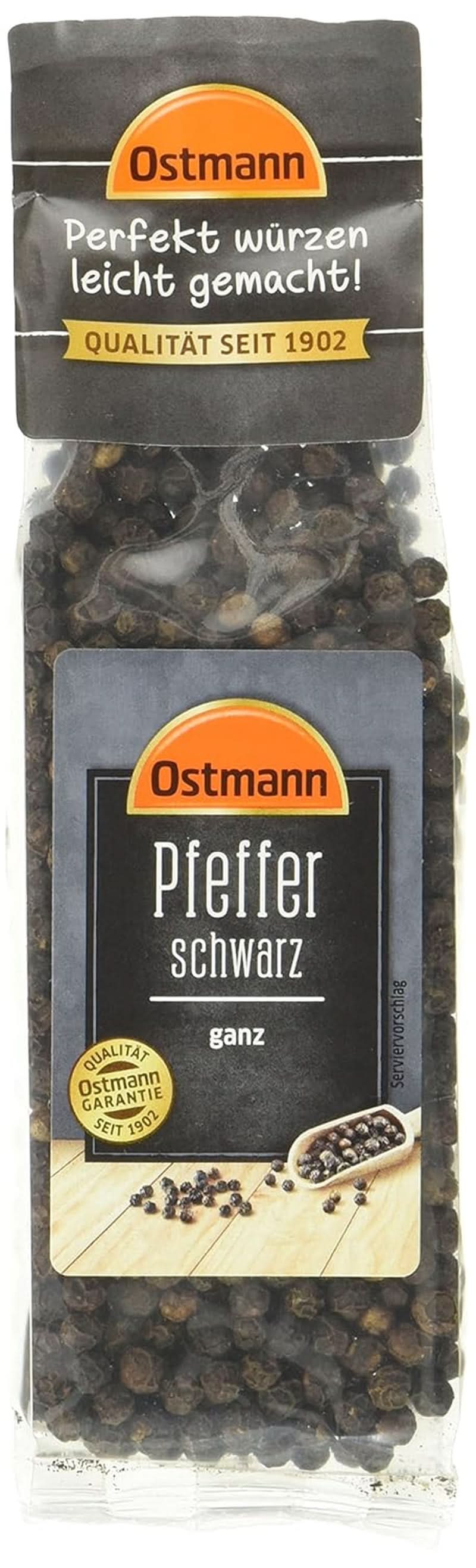 Ostmann czarne ziarna pieprzu (1 X 50 G) Przyprawy Naty Shop 3 x 50 gramów 3