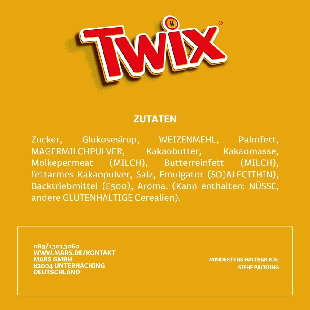 Batony Czekoladowe Twix Solony Karmel | Opakowanie zbiorcze czekolady | 30 podwójnych batonów (30 x 46g)