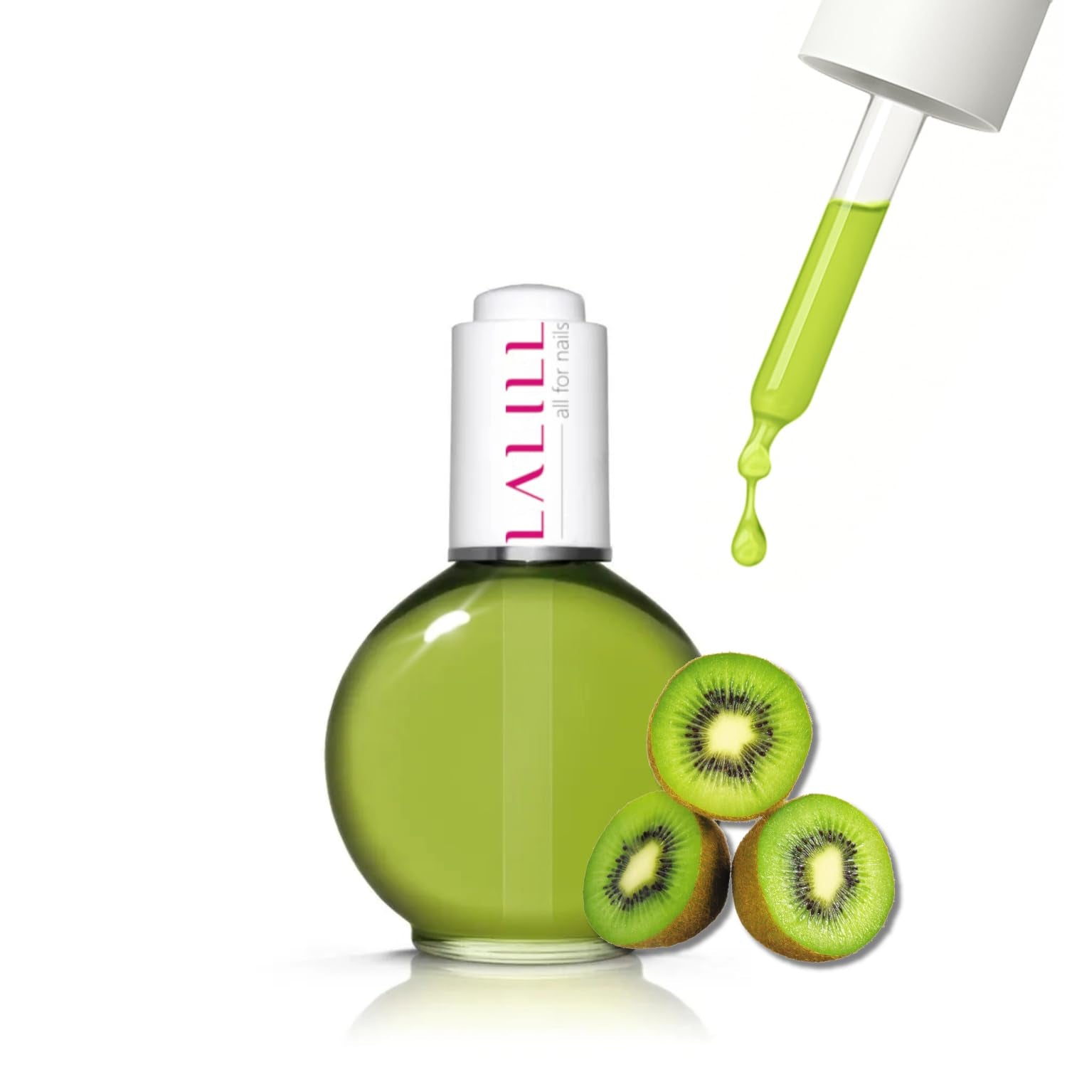 LALILL Nail Cuticle Oil 75Ml - Himbeere Nagelpflegeöl - Nagelöl Pflege Für Nägel Nagelhaut - SPA Maniküre Naildesign Hände - Vegan - Mit Pipette