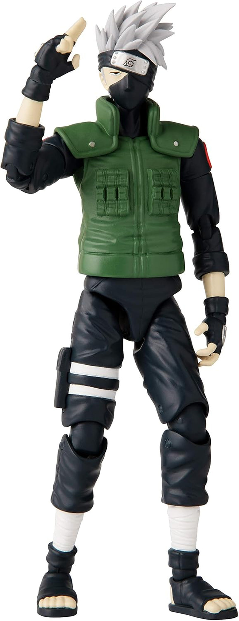 Bandai - Anime Heroes - Naruto Shippuden - Anime Hero Figures 17 Cm - Kakashi Hatake - Licență oficială - Figura articulată Kakashi - 36903 Action figures Naty Shop