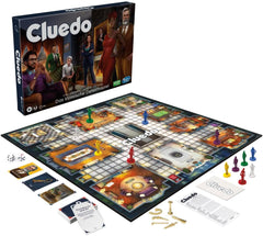 Gra planszowa Hasbro Gaming Cluedo dla dzieci w wieku od 8 lat, przeprojektowana gra Cluedo dla 2 do 6 graczy, gra detektywistyczna i łamigłówka, gra tajemnicza idealna dla