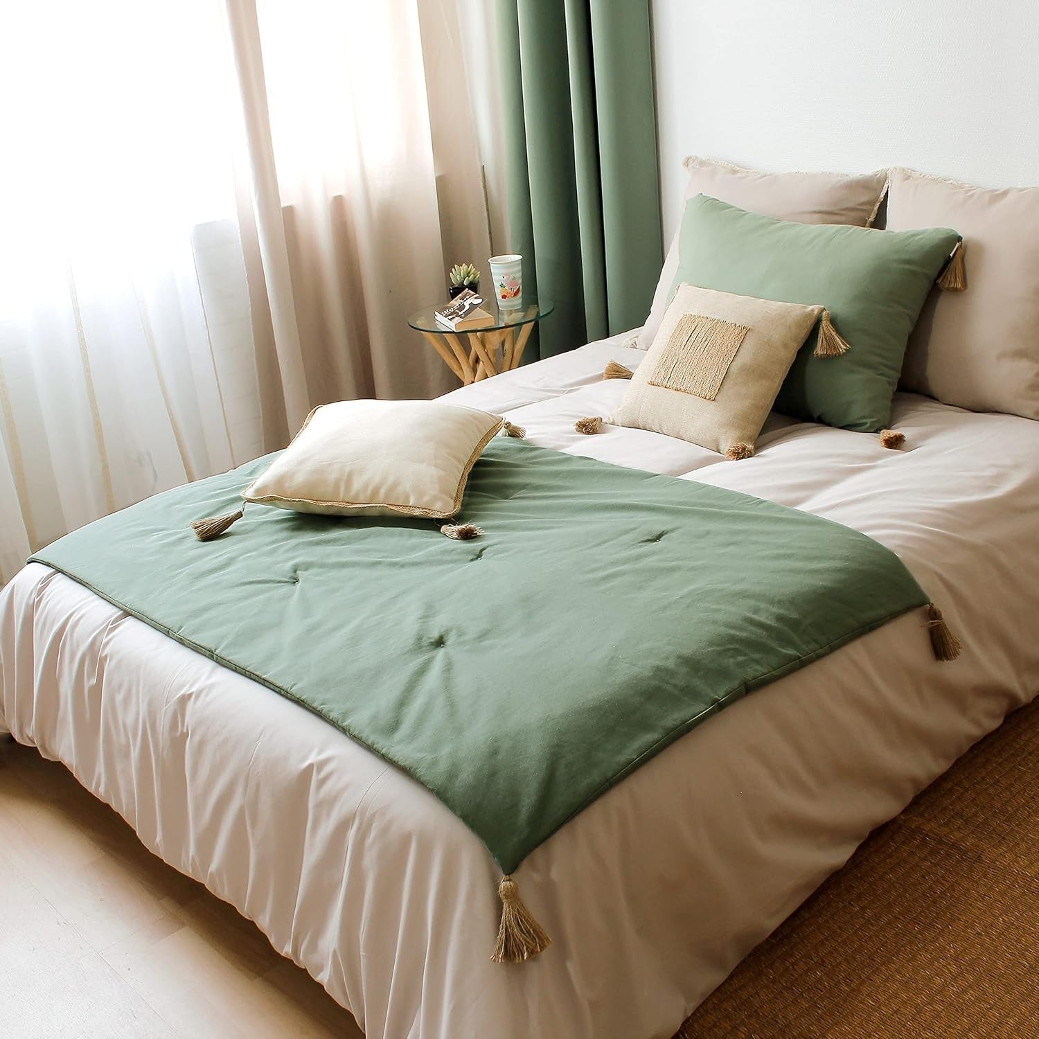 Plapumă cu 4 bobbles, iută, 90 X 190 Cm, lut, 2007AGCHLJT090190, 90 X 190 Cm Plapumi si pilote Naty Shop