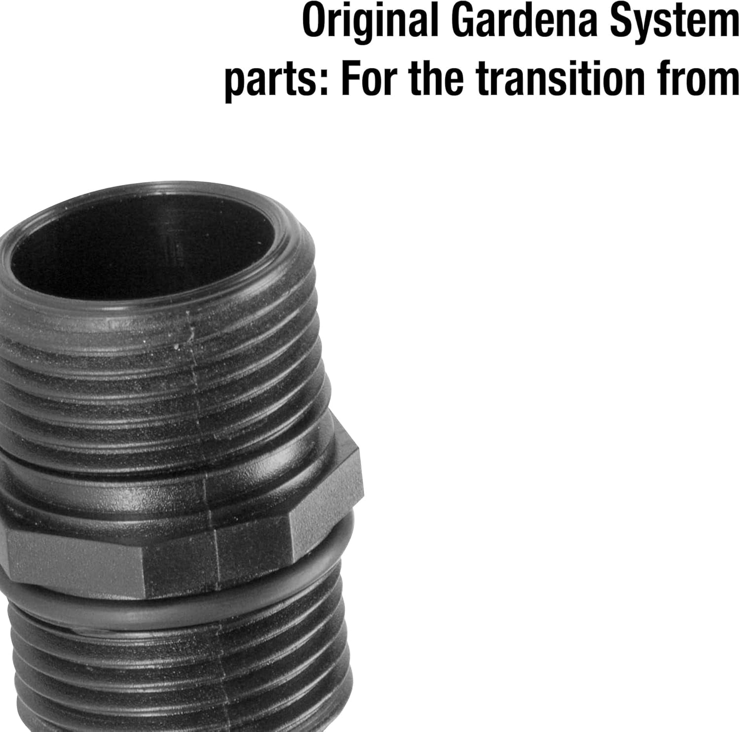 Conector pompă Gardena 33,3 mm: Adaptor pentru conectarea pompelor la sistemul de conectare a furtunului de apă Gardena (1745-20)