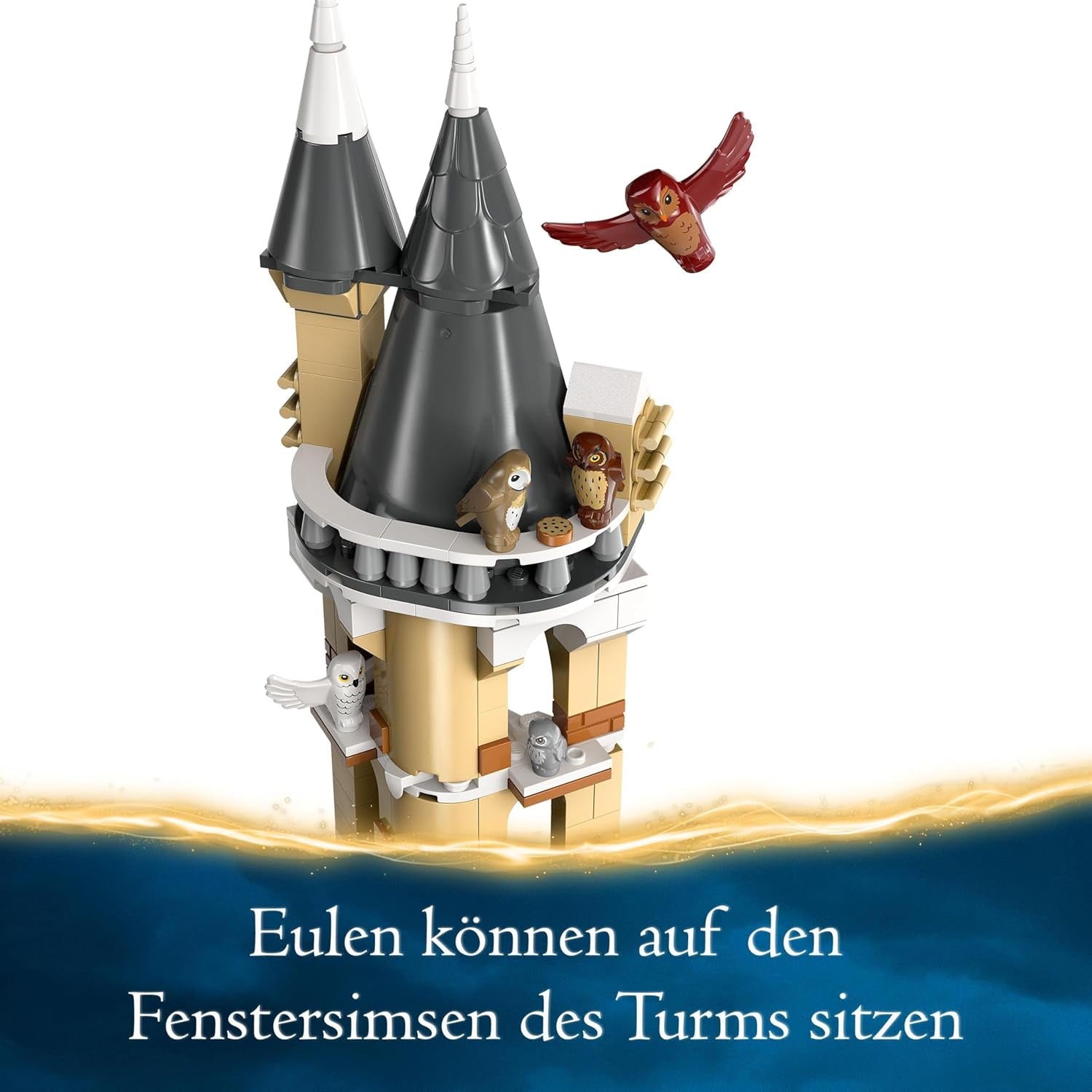 LEGO Harry Potter Sowa w zamku Hogwart, zestaw przygodowy ze zwierzętami i trzema minifigurkami, zabawka filmowa dla dzieci, prezent dla dziewcząt, chłopców i wszystkich fanów od 8. roku życia 76430 Zestawy do budowania Besuche den LEGO-Store