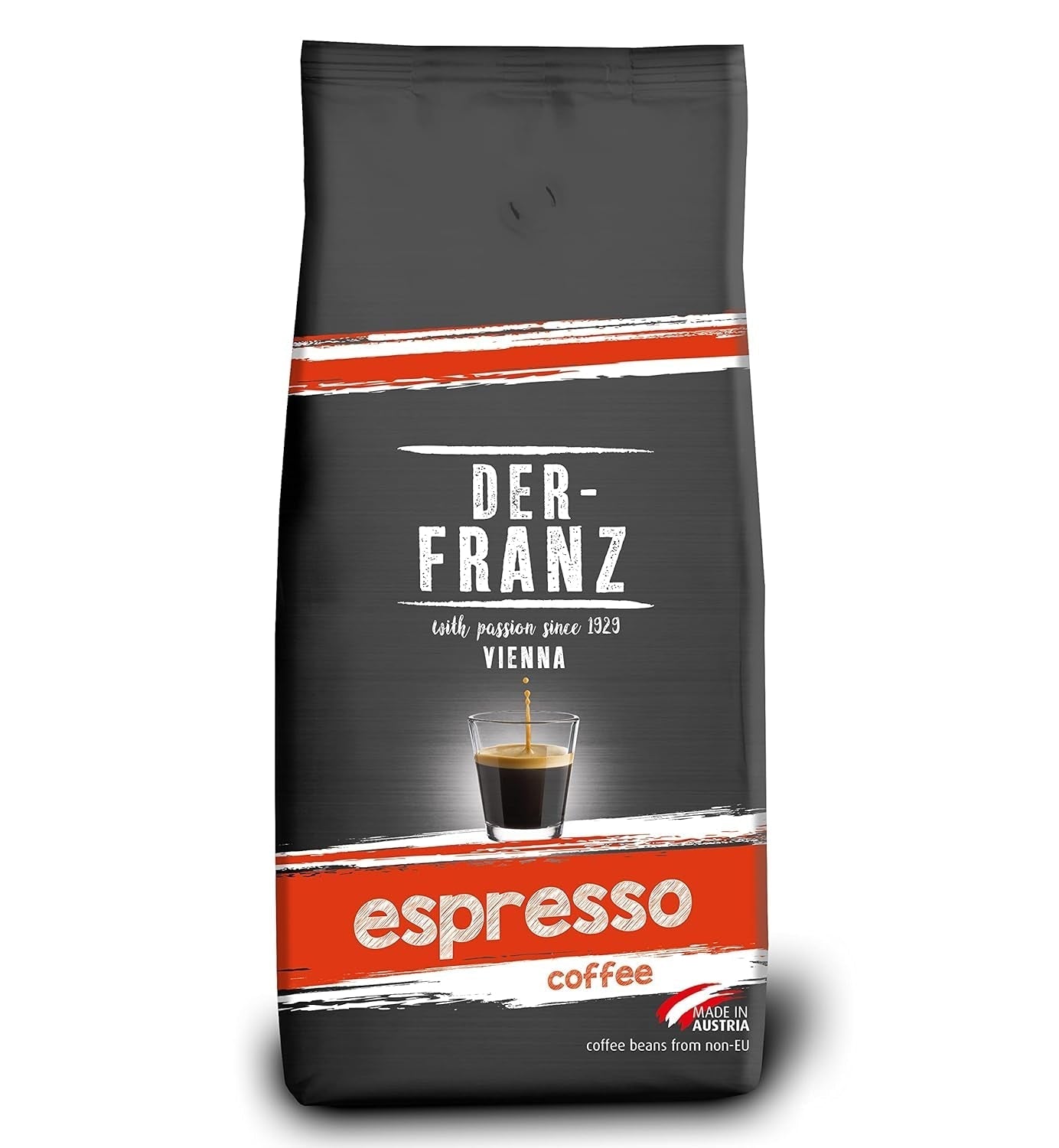 DER-FRANZ Śmietanka kawowa, Intensywność 4/5, 100% Arabika, całe ziarna kawy Naty Shop Kawa 1 Kg Espresso