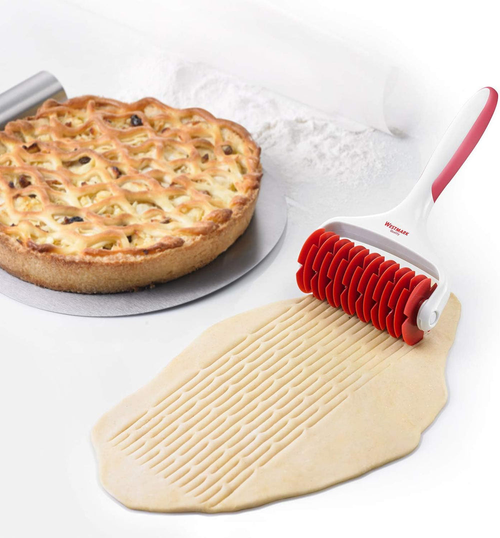 Westmark Gitterroller, Länge: 19,5 cm, Kunststoff, Weiß/Rot, 32182270