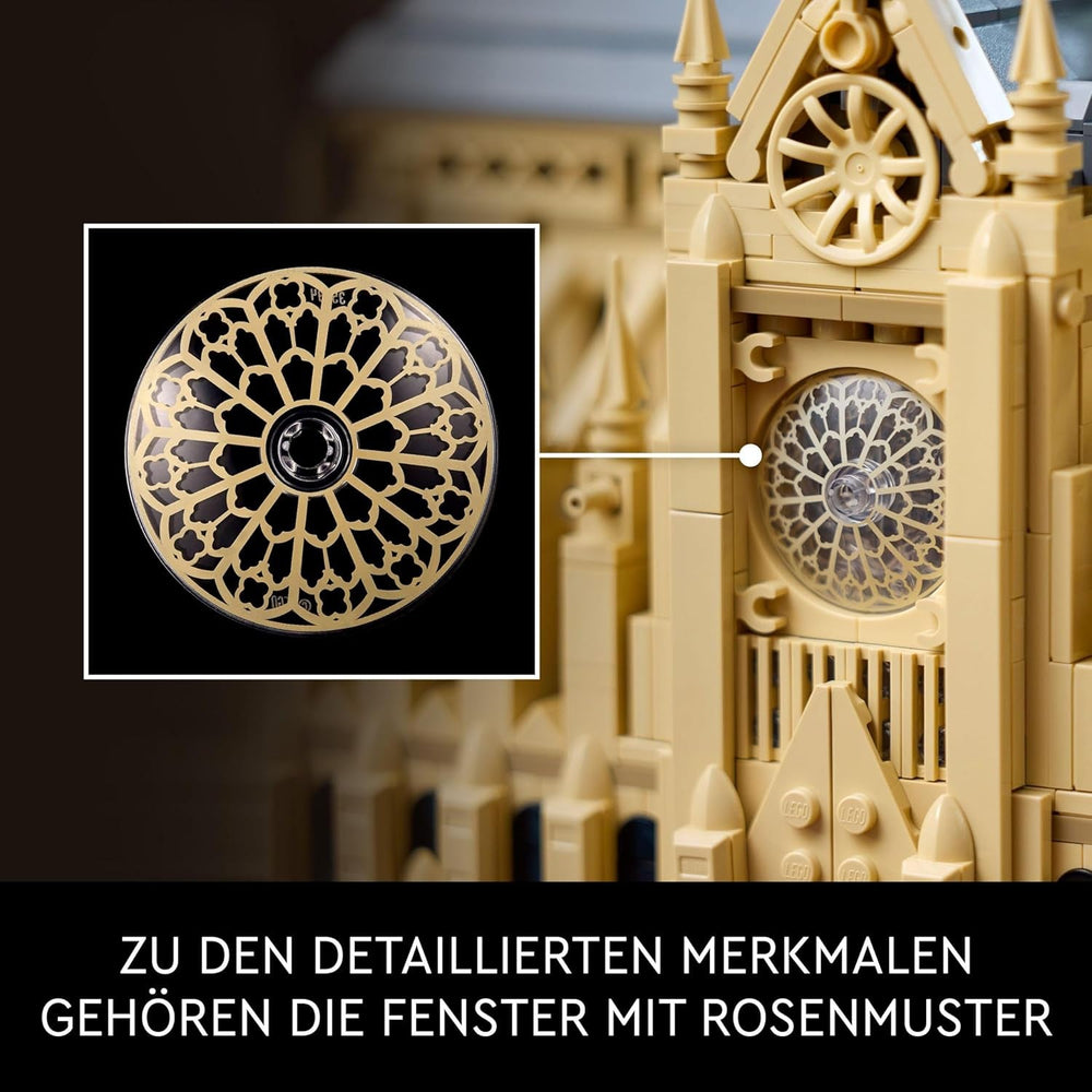 LEGO Architecture Notre-Dame De Paris, piesă de colecție pentru adulți, suvenir din Franța, cadou pentru femei, bărbați, globetrotteri și toți pasionații de istorie, model arhitectural 21061 Seturi de constructie Besuche den LEGO-Store