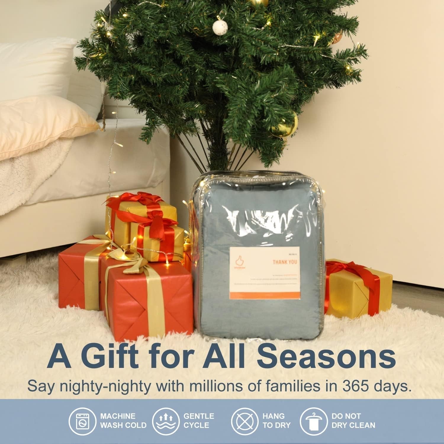 Koc obciążeniowy Winthome z poszwą na kołdrę 150X205 cm 10,4 kg, Wygodny koc obciążany, Koc antystresowy, Ciężki koc zapewniający głęboki sen i lepszą regenerację, Ciężki koc dla dorosłych (szary) Łóżka i koce Besuche den Winthome-Store