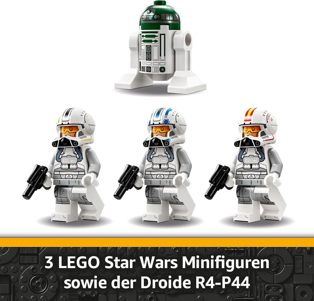 LEGO Star Wars 75402 ARC-170 Starfighter Spielzeug mit 4 Minifiguren inkl. Klon-Piloten und R4-P44 Droide, Sammlerstück, Geschenk für Fans von Die Rache der Sith und Jungen und Mädchen ab 9 Jahren